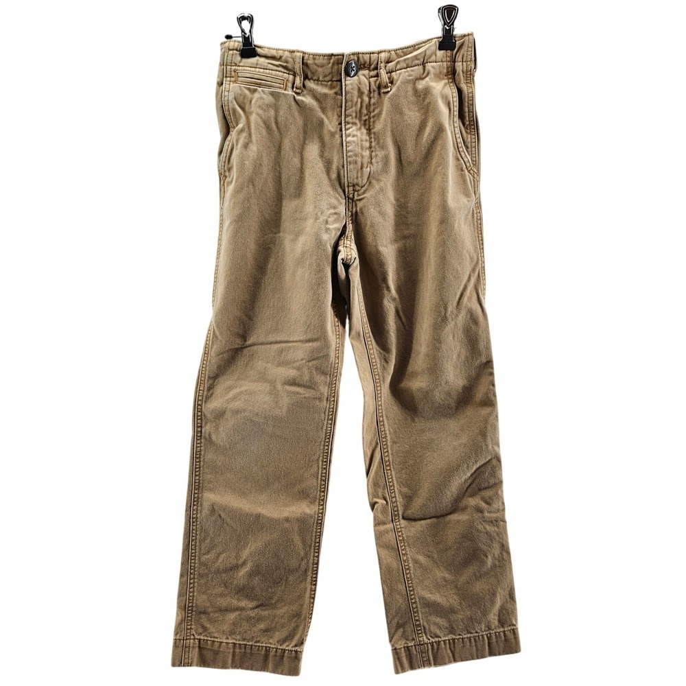Gap Kids‎ Khaki Chino Pants Straight Leg Elastic Waist Adjustable Size 12